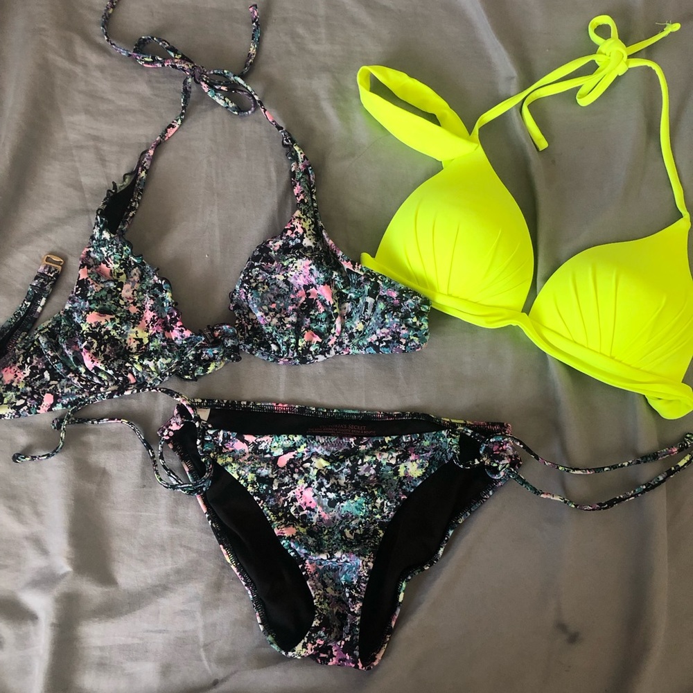 Victoria secret paint splatter bathing suit
